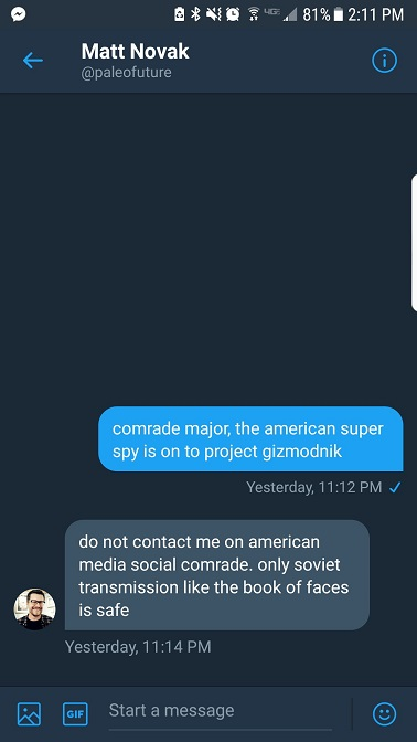 Image: Screengrab via Twitter DM